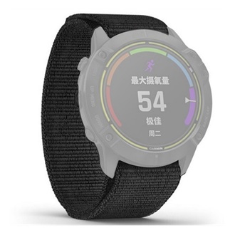 Garmin Fenix E GIGAPACK Pótszíj egyedi méret, légáteresztő, FEKETE