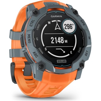 Garmin Instinct 3 50mm Solar szürke narancs szíjjal okosóra