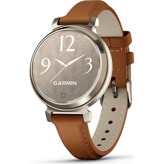 Garmin Lily 2 Classic bőr szíjas krémarany okosóra