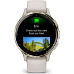 Garmin Venu 3S elefántcsont krémarany, szilikon szíjjal okosóra