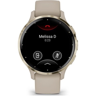 Garmin Venu 3S francia szürke-krémarany, szilikon szíjjal okosóra