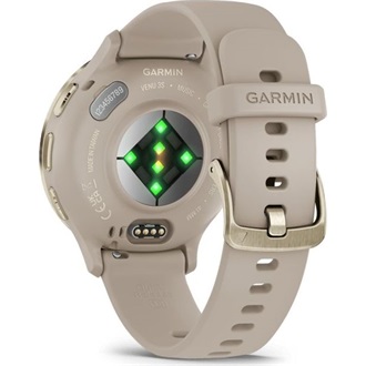 Garmin Venu 3S francia szürke-krémarany, szilikon szíjjal okosóra