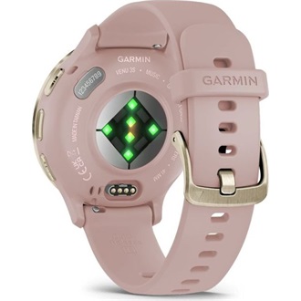 Garmin Venu 3S rózsa krémarany, szilikon szíjjal okosóra