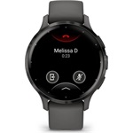 Garmin Venu 3S szürke, szürke kerettel, szilikon szíjjal okosóra