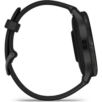 Garmin Venu 3 fekete, fekete kerettel, szilikon szíjjal okosóra