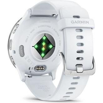 Garmin Venu 3 homokkő, ezüst kerettel, szilikon szíjjal okosóra