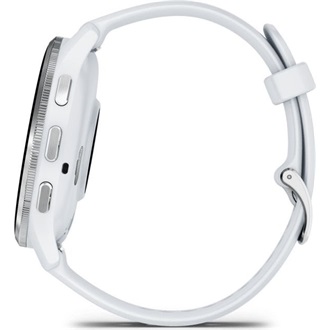 Garmin Venu 3 homokkő, ezüst kerettel, szilikon szíjjal okosóra