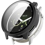 Garmin Venu 4 41mm GIGAPACK Műanyag keret BUMPER, ütésállóság + kijelzővédő üveg, FEKETE