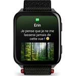 Garmin Venu X1 Titanium ComfortFit nylon szíjjal fekete okosóra