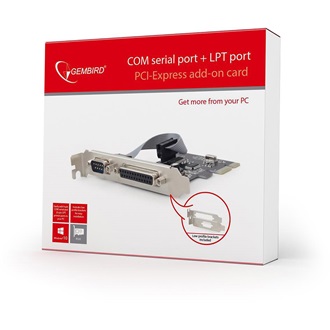 Gembird PEX-COMLPT-01 PCIe x1 multi IO vezérlő
