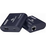 Gembird 1db HDMI 1.3 1db USB-B 2.0 micro -> 1db RJ45 CAT6 UTP F/F video extender 60m fekete