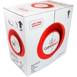 Gembird RJ45 CAT5e FTP - RJ45 CAT5e FTP adatkábel 305m szürke CCA, fali