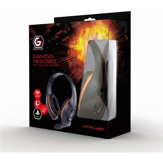 Gembird GHS-05-O gaming fejhallgató headset fekete-narancssárga
