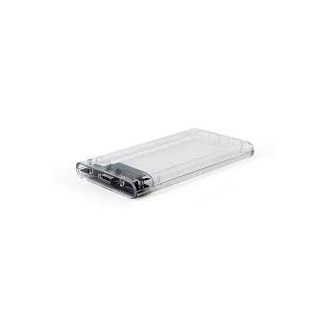 Gembird 2.5" SATA USB3.0 külső ház átlátszó