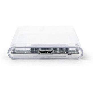 Gembird 2.5" SATA USB3.0 külső ház átlátszó