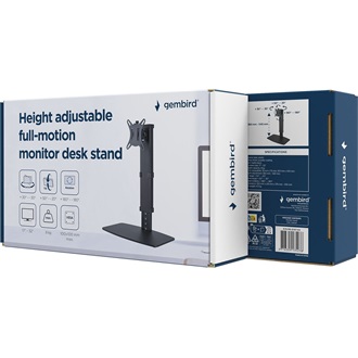 Gembird MS-D1ST-02 17"-32" monitor tartó asztalra fekete