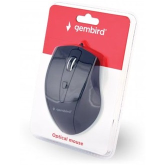 Gembird MUS-4B-02 optikai USB egér fekete