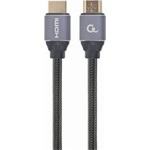 Gembird Premium HDMI 2.0 Ethernet -> HDMI 2.0 Ethernet M/M video kábel 1m fekete-szürke