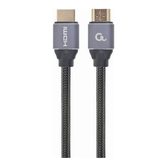 Gembird Premium HDMI 2.0 Ethernet -> HDMI 2.0 Ethernet M/M video kábel 1m fekete-szürke