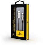 Gembird USB-A 2.0 -> USB-B 2.0 micro M/M adatkábel 2m piros Premium rubber 