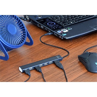 Gembird 7-portos USB2.0 hub fekete