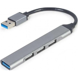 Gembird UHB-U3P1U2P3-02 4-portos hub ezüst