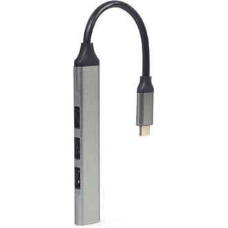 Gembird 4-portos USB-C - USB 3.0 hub szürke