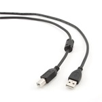 Gembird USB-A 2.0 -> USB-B 2.0 M/M adatkábel 4.5m fekete