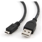 Gembird USB-A 2.0 -> USB-B 2.0 micro M/M adatkábel 1.8m fekete