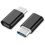 Gembird USB-C -> USB-B 2.0 micro M/F adapter fekete