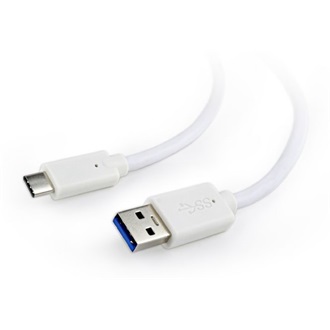 Gembird USB-A 3.0 -> USB-C 3.2 Gen1 M/M adatkábel 0.5m fehér