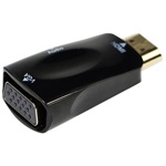 Gembird HDMI 1.4 -> VGA Jack 3,5mm M/F adapter fekete +audio