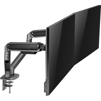 Gembird double 17"-32" monitor tartó asztalra szürke