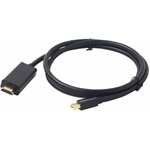 Gembird Mini DisplayPort 1.2 -> HDMI M/M video jelkábel 1.8m fekete