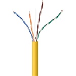 Gembird CAT5e UTP adatkábel 305m sárga fali CCA