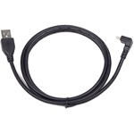 Gembird USB-A 2.0 -> USB-B 2.0 micro M/M adatkábel 1.8m fekete egyenes/90° le