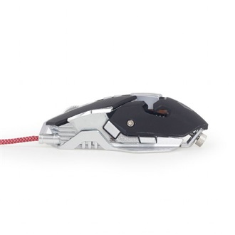 Gembird MUSG-05 USB optikai gaming egér RGB fekete-fehér