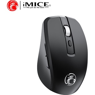 iMICE E-1500 optikai vezeték nélküli egér fekete