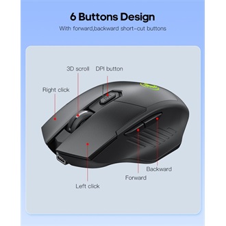 Genius GW-X3 optikai vezeték nélküli gaming egér fekete