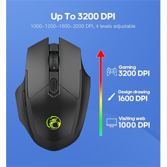 Genius GW-X3 optikai vezeték nélküli gaming egér fekete