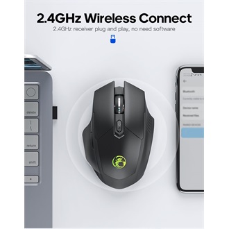 Genius GW-X3 optikai vezeték nélküli gaming egér fekete