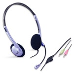 Genius HS-02B stereo headset lila