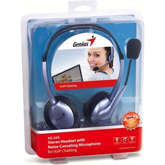 Genius HS-04S fejhallgató headset lila