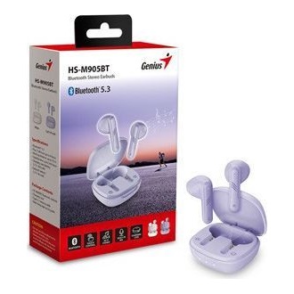 Genius HS-M905BT True Wireless Bluetooth lila fülhallgató