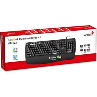 Genius KB-123 USB cseppálló magyar membrán billentyűzet fekete