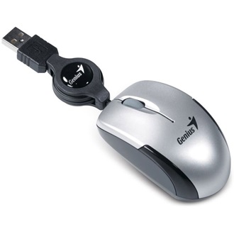 Genius MicroTraveler v2  USB optikai egér ezüst