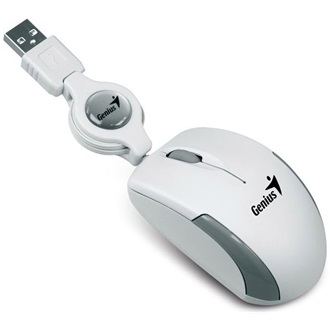 Genius MicroTraveler v2 USB fehér notebook egér