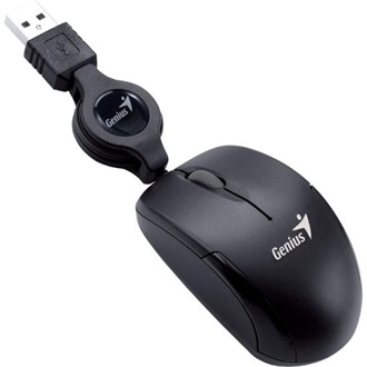 Genius Micro Traveler Black V2 optikai USB egér fekete