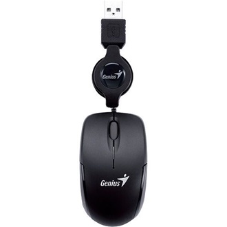 Genius Micro Traveler Black V2 optikai USB egér fekete