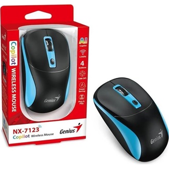 Genius NX-7123 optikai vezeték nélküli egér fekete-kék